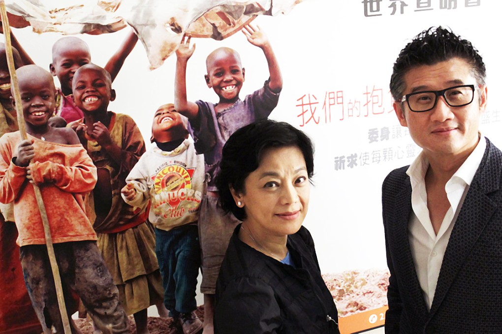 Actress-director Sylvia Chang and celebrity doctor Tony Mok visited Einme, Myanmar, with World Vision last month. Photo: Dickson Lee