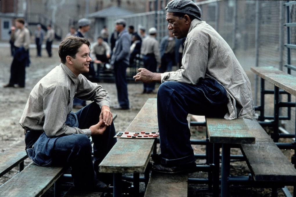 Tim Robbins and Morgan Freeman in The Shawshank Redemption.