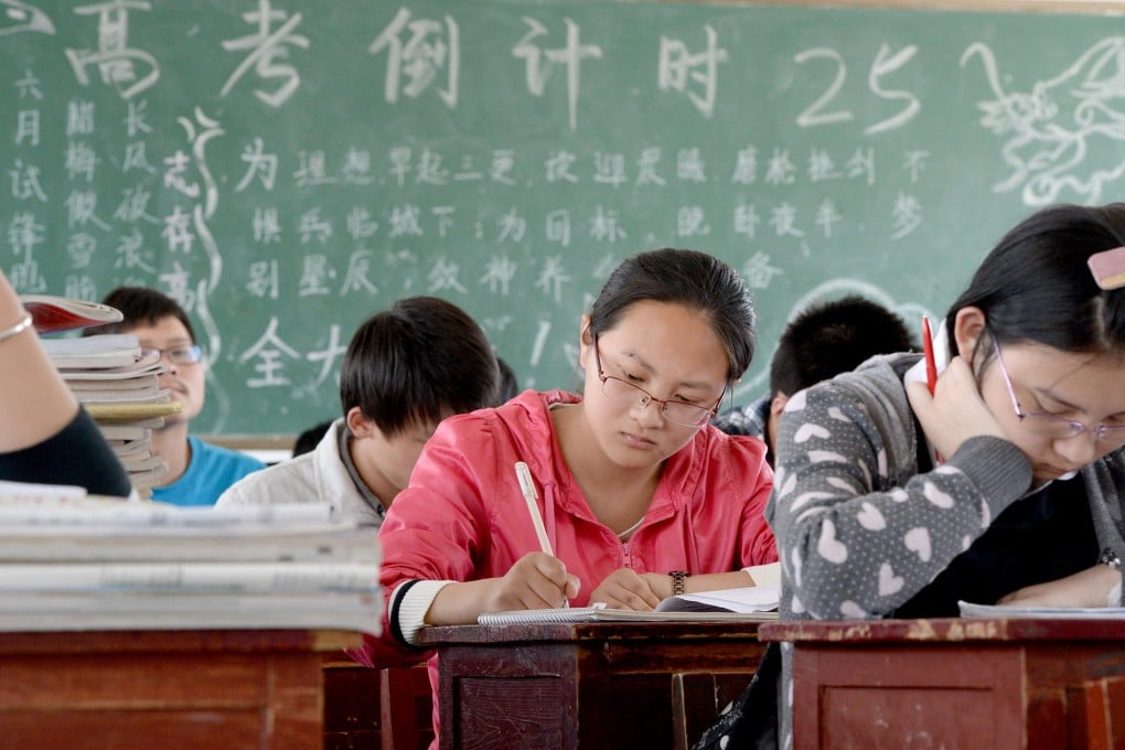 Schools in China favour a 'chalk and talk' approach. Photo: Xinhua