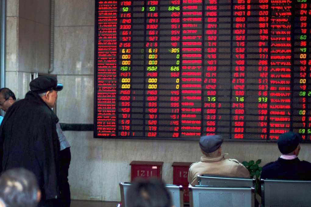 Trading volume on the Shanghai bourse is about 29 per cent higher than turnover on the New York Stock Exchange. Photo: AFP