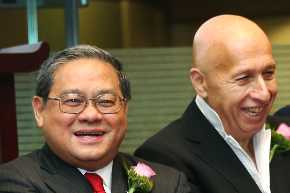 Victor Fung and Allan Zeman both spoke at the summit on the future of Hong Kong. Photo: K.Y. Cheng