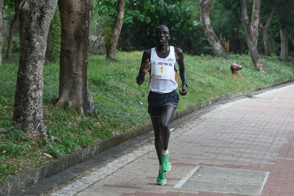 Solomon Kipyego Keter closes in on his race win. Photo: Richard Castka