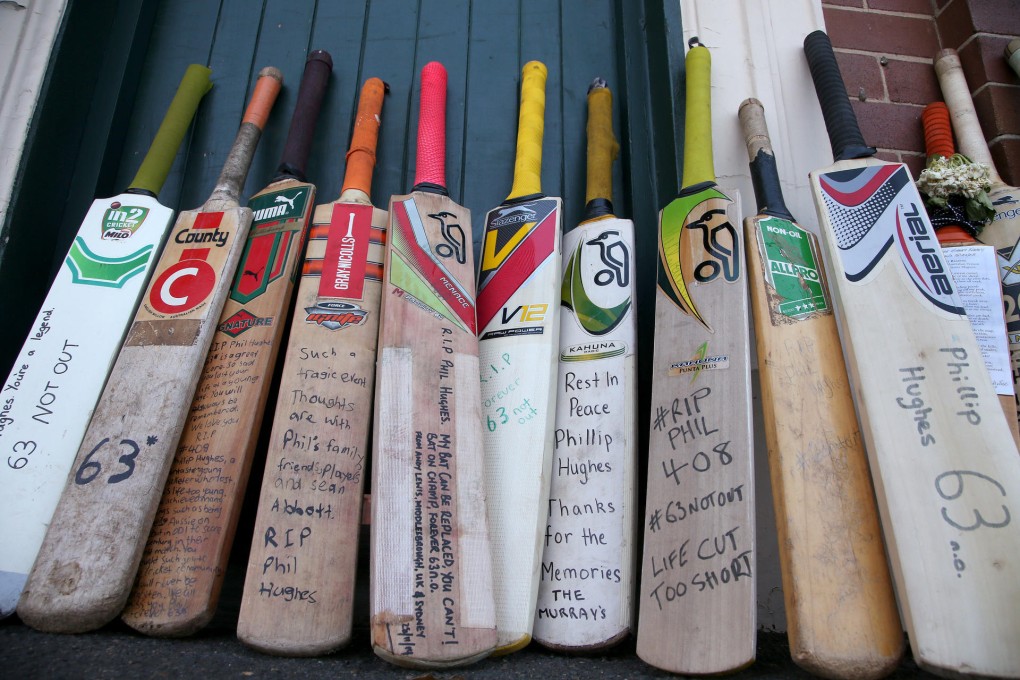 Tributes to Phillip Hughes at the Sydney Cricket Ground. Photo: AP