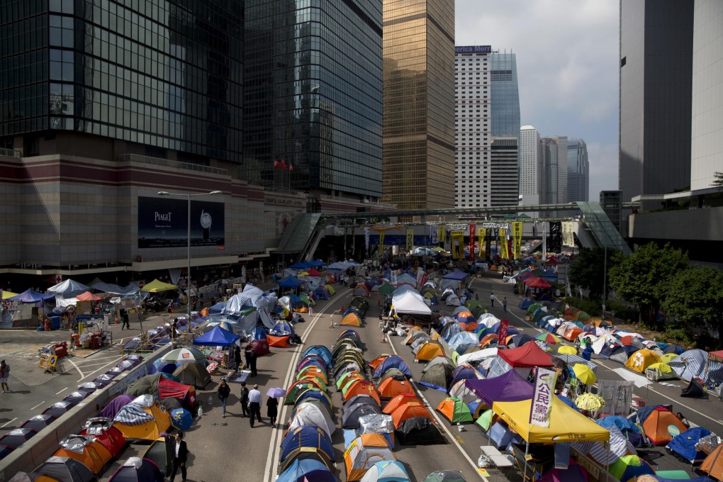 It is easy for people to enter Occupy sites. Photo: Bloomberg