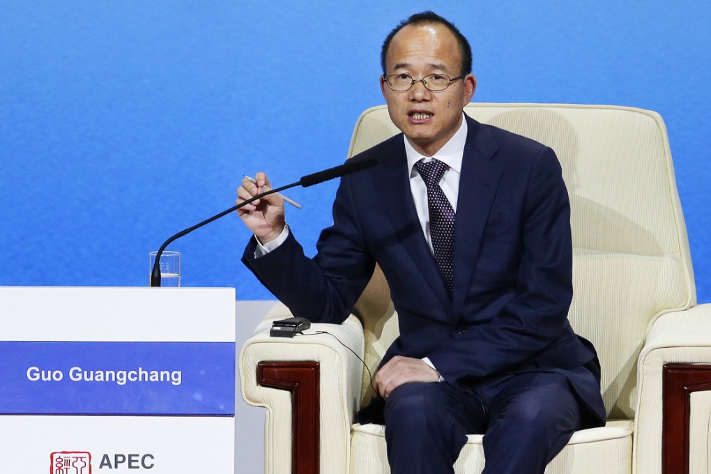 Fosun Group chairman Guo Guangchang at the Apec CEO Summit in Beiing last month. Photo: AP