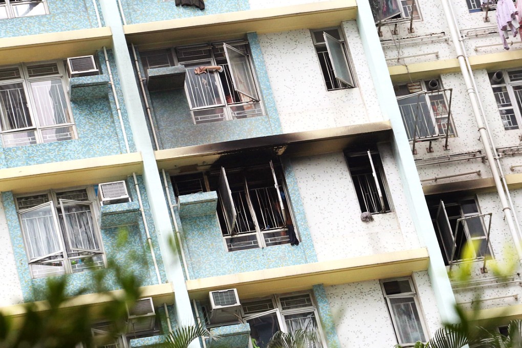 The fire department said there were suspicious circumstances over the cause of the blaze at the Fu Cheong Estate. Photo: Felix Wong