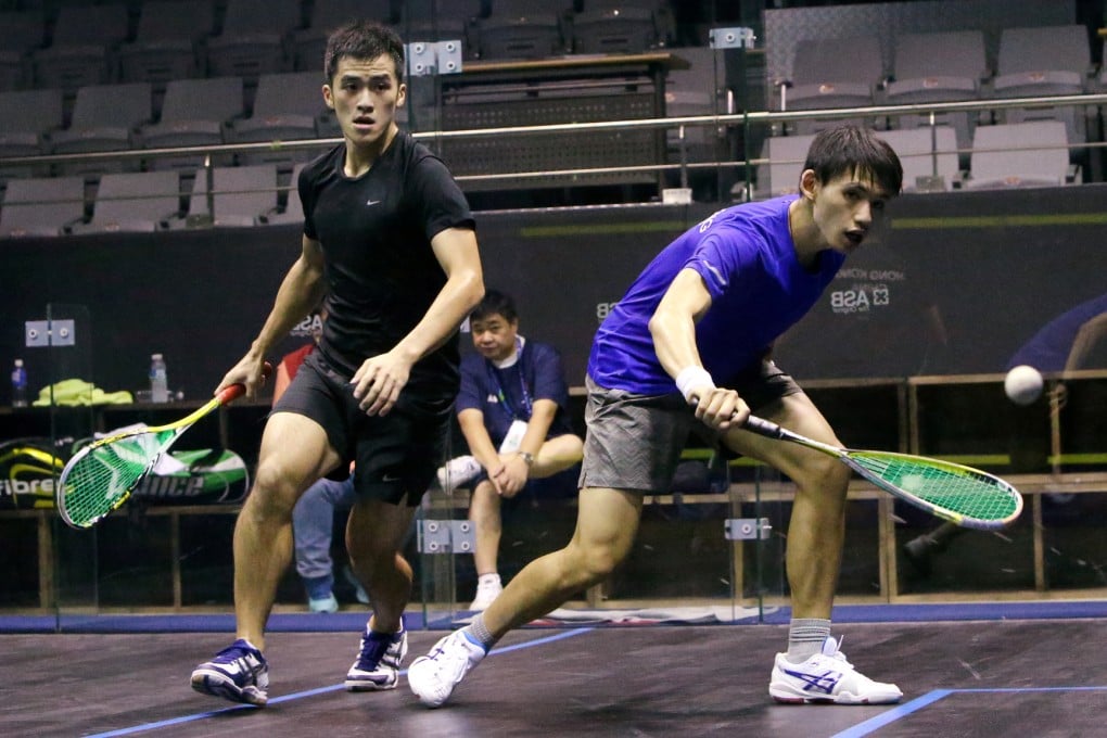 Max Lee (right) trains with talented Yip Tsz-fung. Photo: Nora Tam
