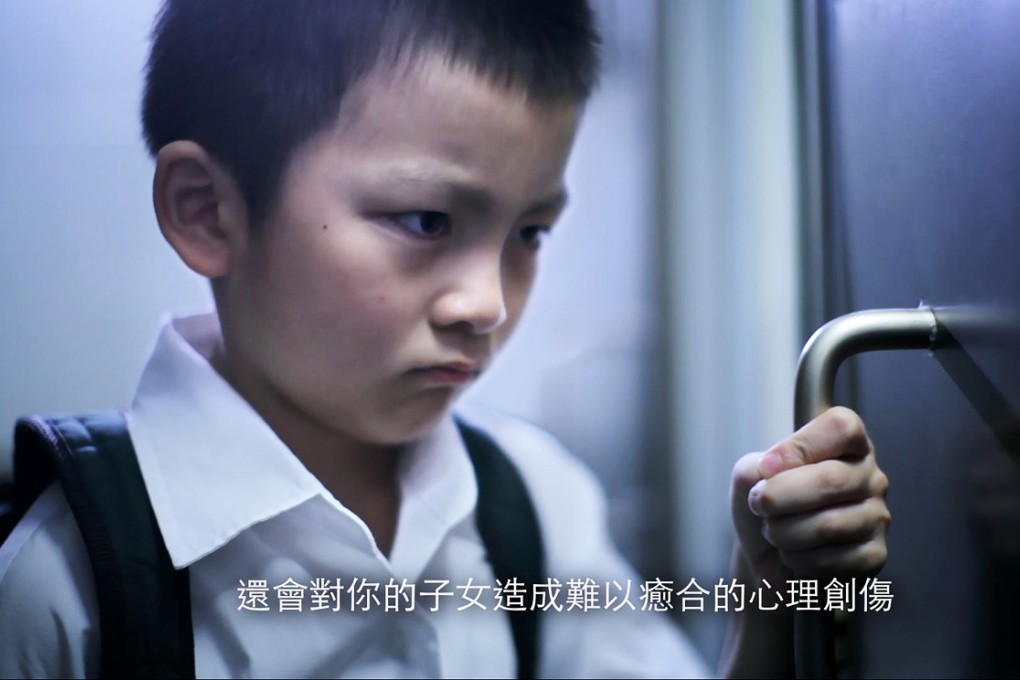 A still from the new anti-violence advert. Photo: SCMP Pictures