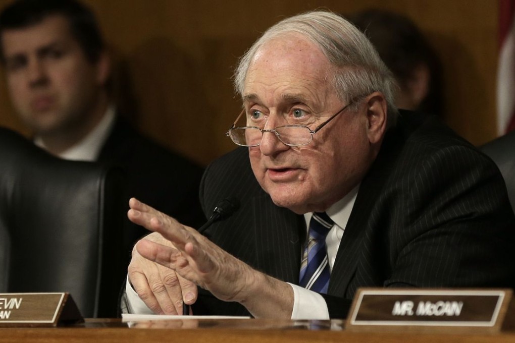Democratic Senator Carl Levin of Michigan said that the final bill omits a provision giving the president the authority to transfer terror suspects to the United States. Photo: AFP