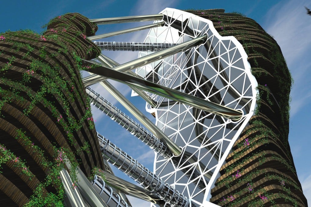 An artist's impression of the Hong Kong Arcology Skyscraper, shortlisted for next year's World Architecture Festival.