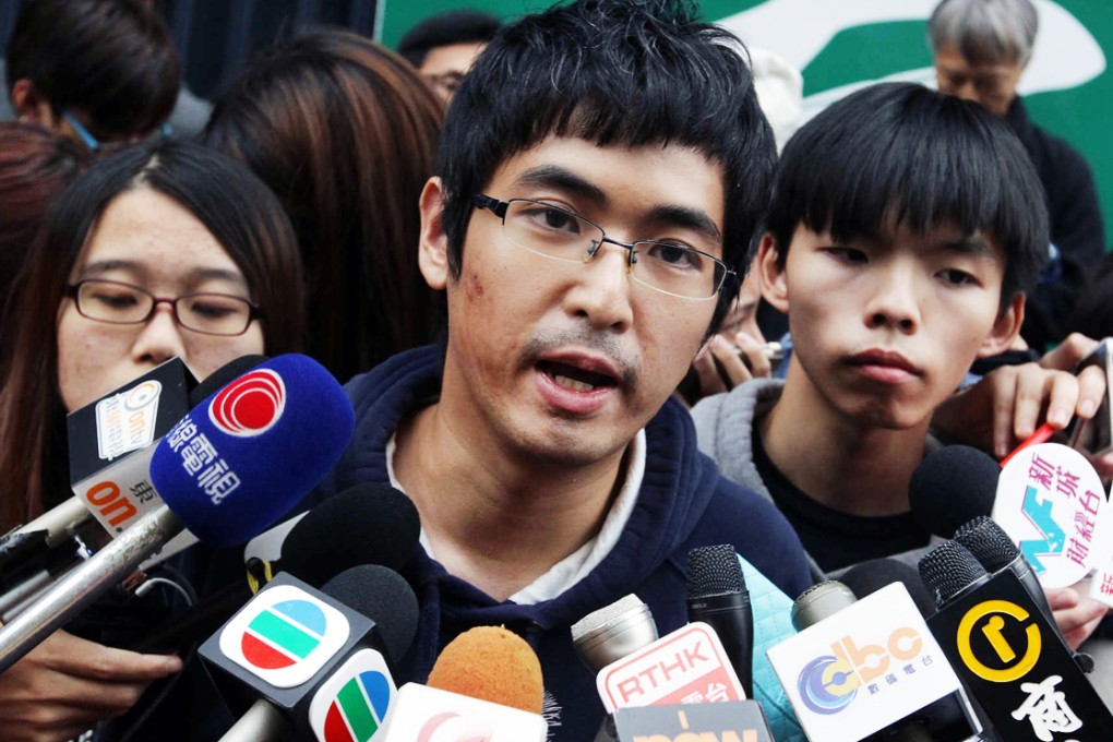 Federation of Students secretary-general Alex Chow believes that the siege of government headquarters in Admiralty was a failure. Photo: Dickson Lee