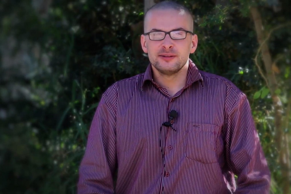 Luke Somers in a still from the video posted online. Photo: AP