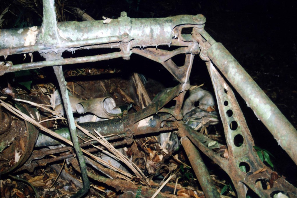 The RAF Dakota clipped trees and crashed into the Malaysian jungle in 1948, killing the three crew members. Photo: Malaya Historical Group