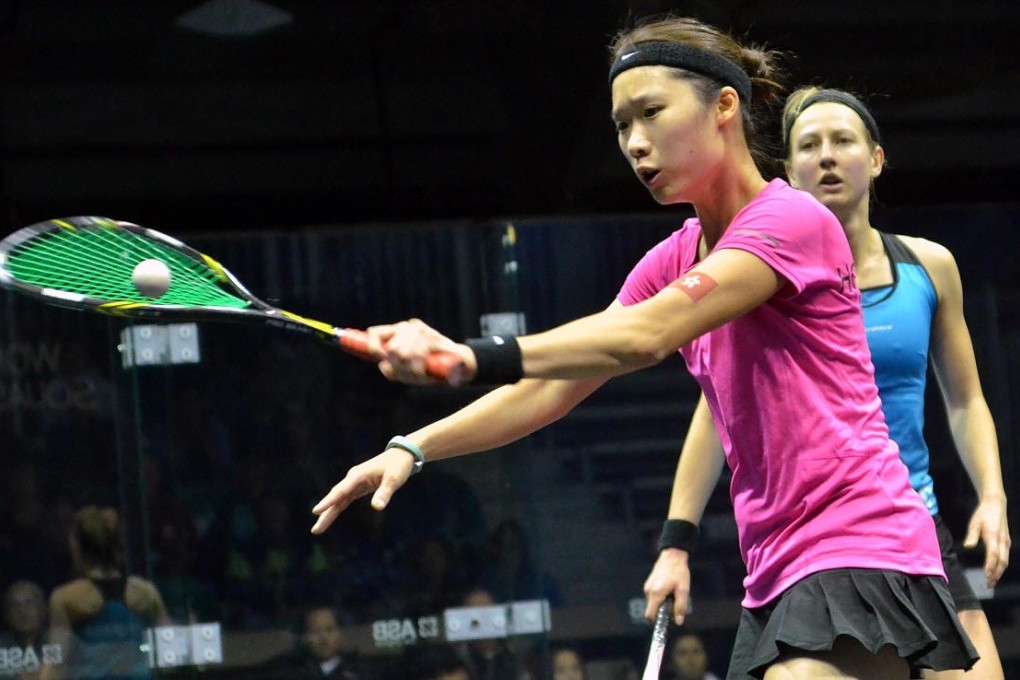 Joey Chan in action against Alison Waters. Photo: wsfwomensteams.com