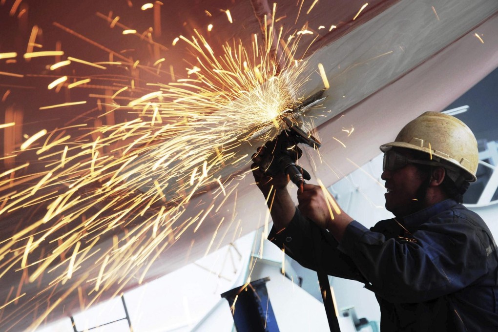 Top mainland shipyards recorded 240 billion yuan in revenue but only 4.3 billion yuan in profit in the first 10 months. Photo: Reuters