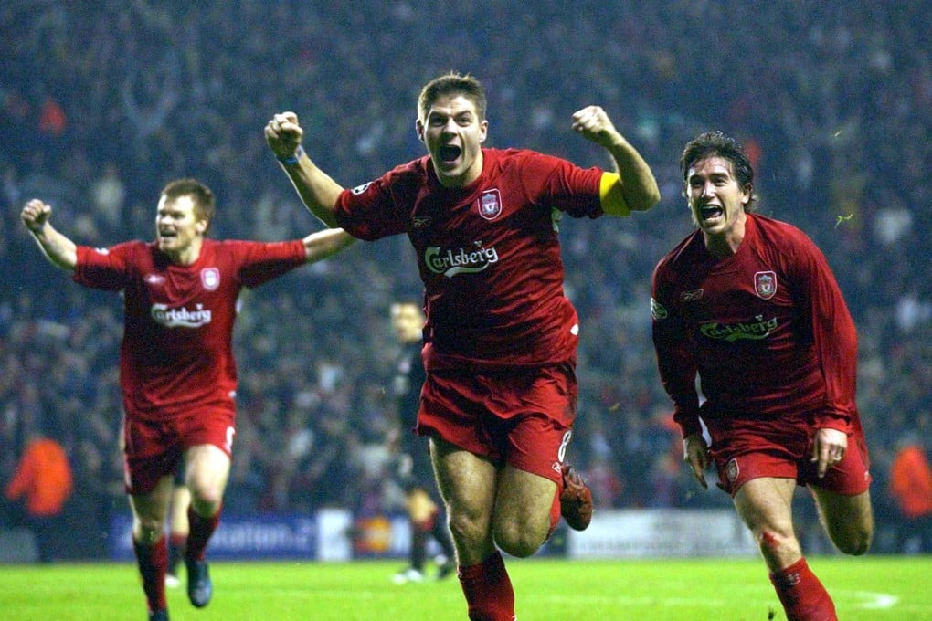 Liverpool captain Steven Gerrard rescued Liverpool on the way to their 2004/05 Champions League triumph. Photo: AFP