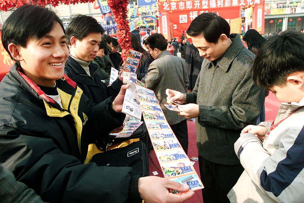 Sales of lottery tickets in China have raised 1.7 trillion yuan (about HK$2 trillion) since 1987, but auditors have found much of the money has been misued. Photo: AP