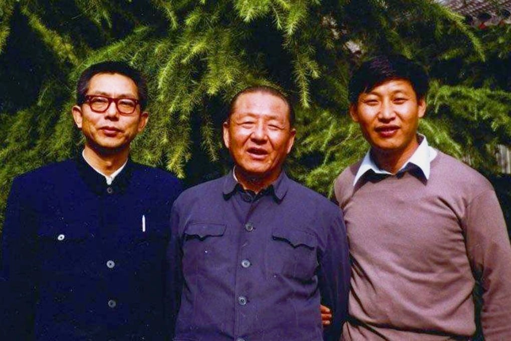 Father and sons: Xi Zhongxun is flanked by his children Xi Jinping (far right) and Xi Zhengning. Photo: SCMP Pictures
