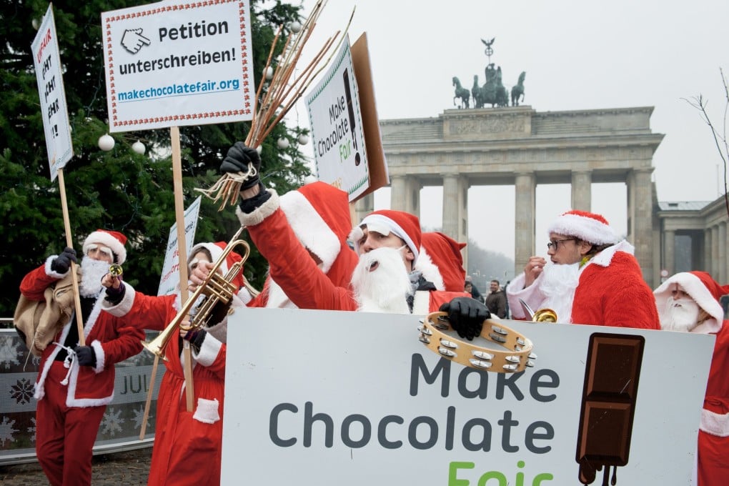 This Christmas we should avoid chocolate tainted with child labour. Photo: AFP