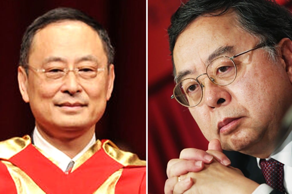 Gerald Chan Lok-chung (left) and Ronnie Chan Chi-chung donated millions to Harvard University. Ronnie Chan has previously vowed never to leave a single penny to his children. Photos: SCMP