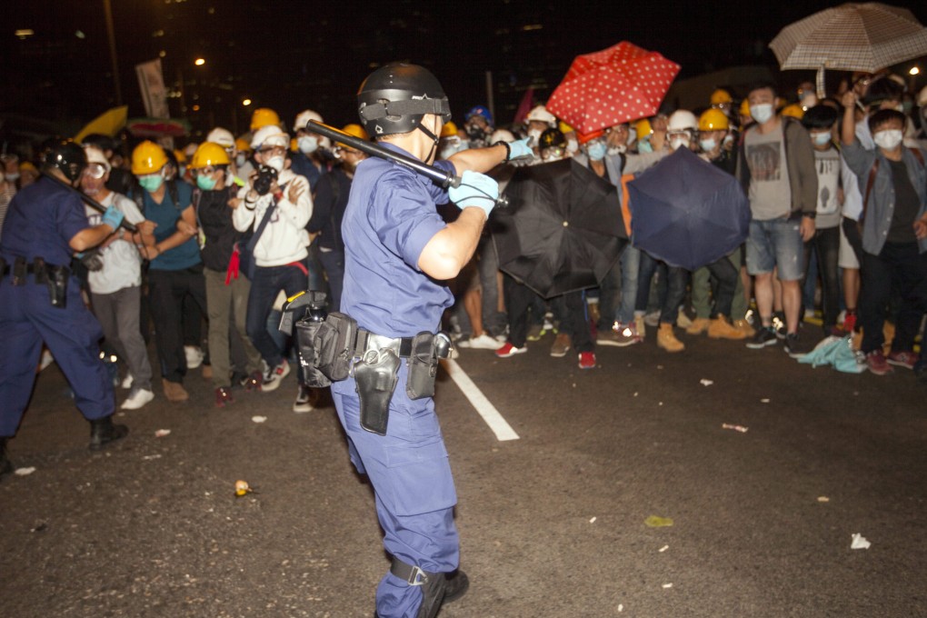 The police has refused to disclose their baton-use guidelines despite repeated requests to do so. Photo: EPA
