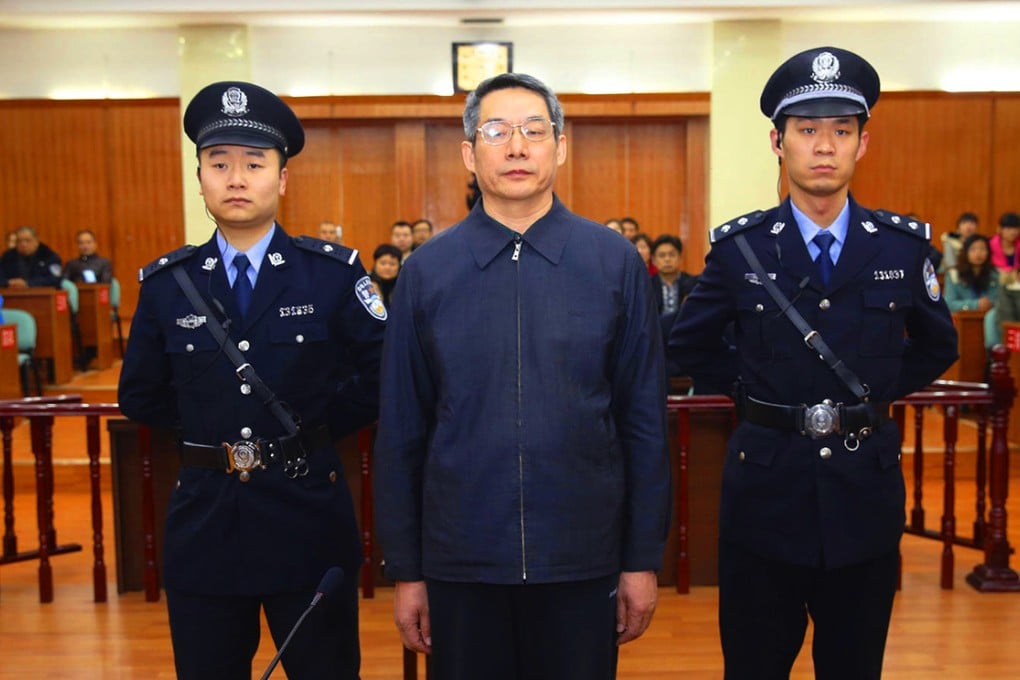 Liu Tienan in the Langfang Intermediate People's Court in Hebei. Prosecutors sought leniency, citing his cooperation. Photo: Xinhua