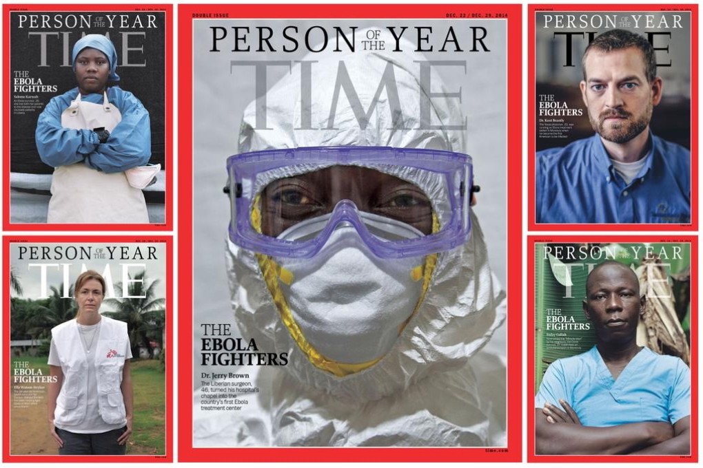 A montage of Time magazine's various covers for its "Person of the Year" edition. Photo: Supplied