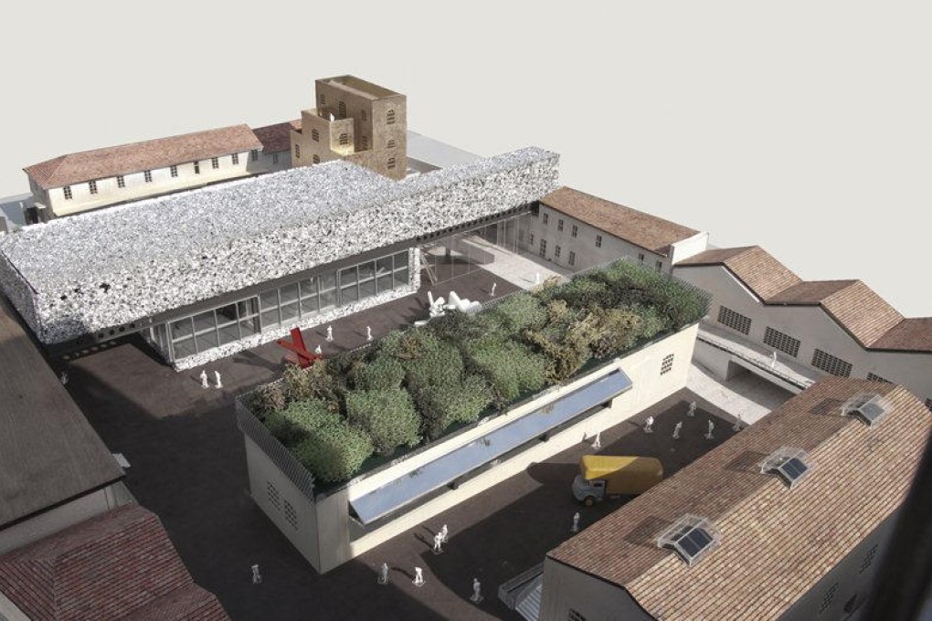 Model of Fondazione Prada's contemporary art gallery in Milan. Photo: OMA