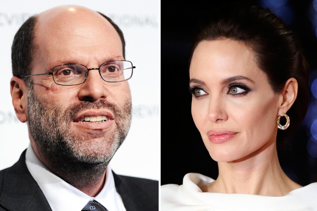 Angelina Jolie (right) was described as "a camp event and a celebrity and that’s all" by producer Scott Rudin (left), who also labelled her a "brat". Photos: AP, Reuters