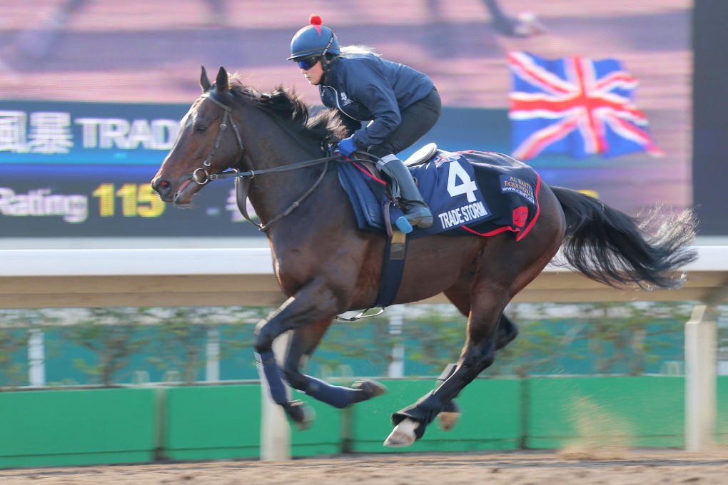 Stable favourite Trade Storm is a horse close to Jamie Spencer's heart, so it is perhaps fitting that he is likely to be the jockey's final mount. Photos: Kenneth Chan