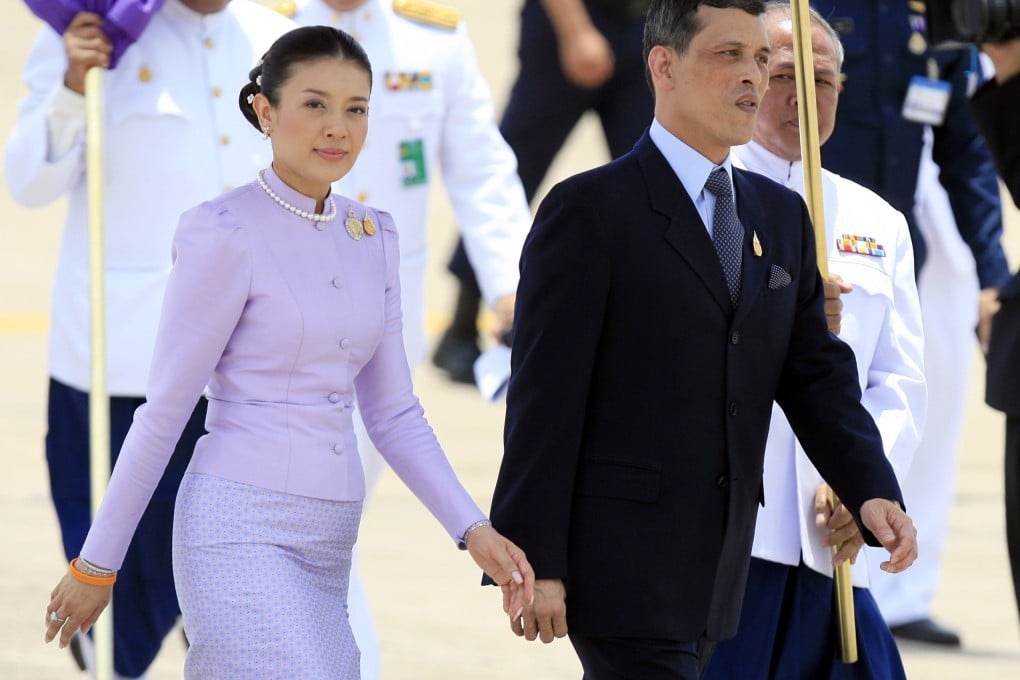 Srirasmi is seen with Maha Vajiralongkorn. Photo: Reuters