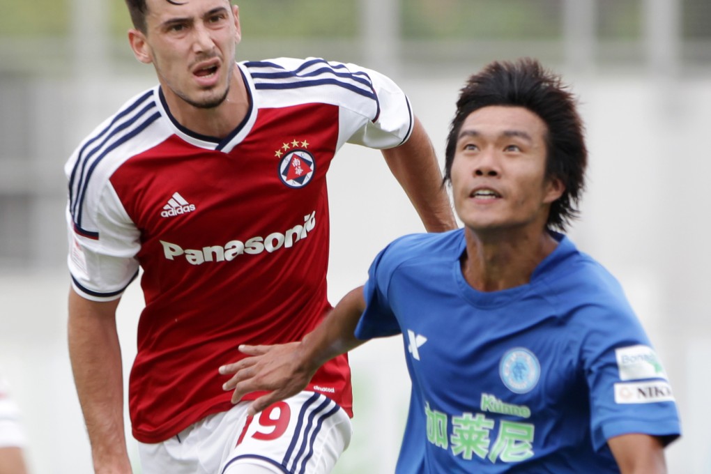 Evan Kostopoulos hit the target for the Caroliners against I-Sky Yuen Long. Photo: Dickson Lee