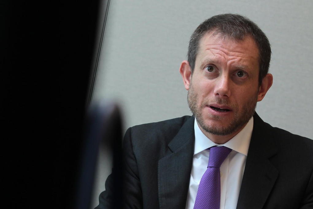 Evan Goldstein says Deutsche Bank expects the use of the yuan for trade settlement between the EU and China to increase by 40 per cent over the next 10 years. Photo: Bruce Yan