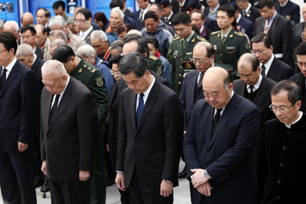 Officials mark the occasion in Hong Kong. Photo: Jonathan Wong