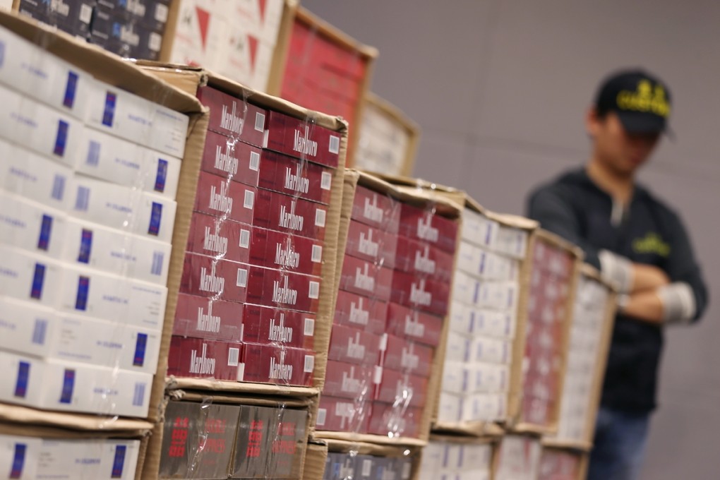 Customs officials seized about 2.1 million illicit cigarettes. Photo: David Wong