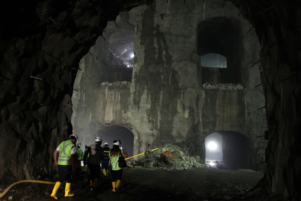 Workers at the Chinese-funded hydroelectric plant in Ecuador, where a tunnel collapse has killed 13 people, including three from China. File photo: Xinhua