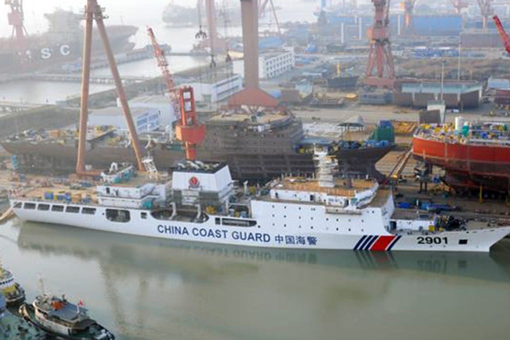 A photo of China's newly-built coastguard vessel surfaced online last weekend. Photo: SCMP Pictures