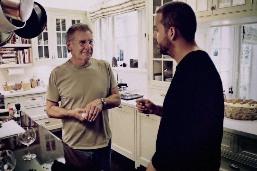 Harrison Ford (left, with Blaine) in David Blaine: Real or Magic