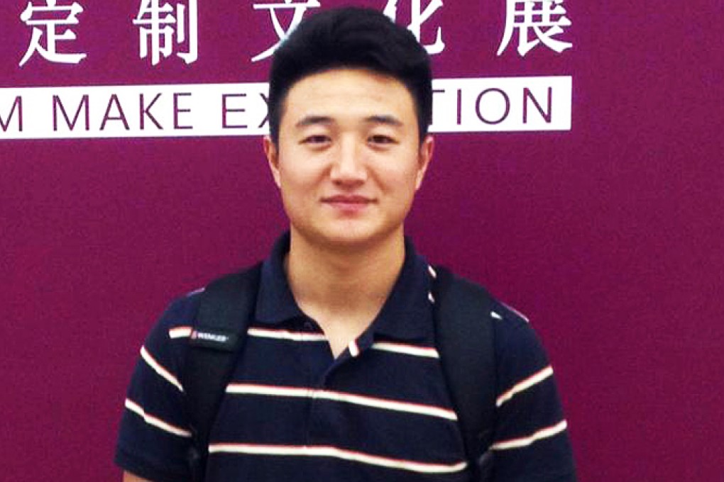 An Chuandong, a young entrepreneur in Beijing, is following his dream. Right, a job fair in Nanjing. Photo: SCMP