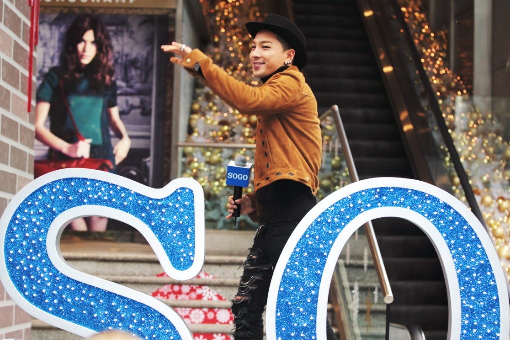 K-pop star Taeyang at Monday’s opening of Sogo Tsim Sha Tsui. Photo: Bruce Yan