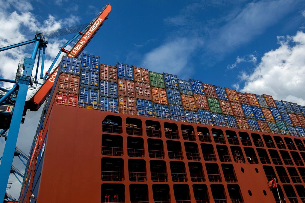 Cyclicality in the container shipping industry and Hapag-Lloyd's high leverage are seen as risks, though the company says the CSAV merger improved financials. Photo: Bloomberg