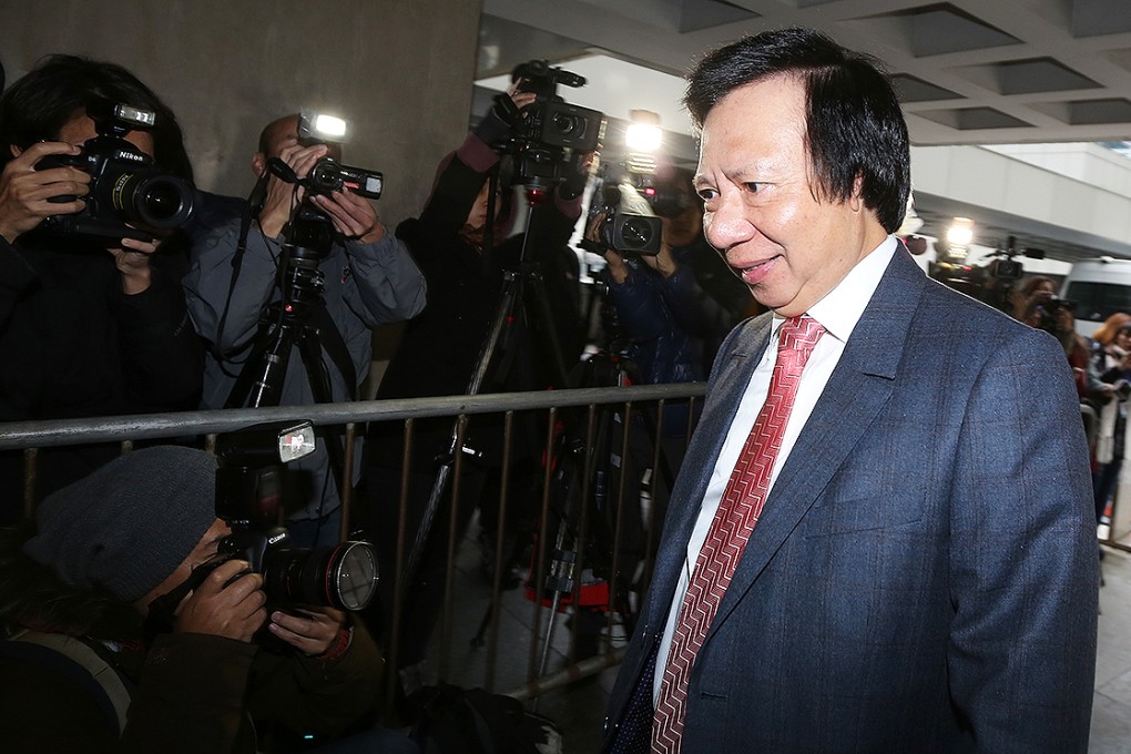 Sun Hung Kai Properties co-chairman Thomas Kwok Ping-kwong appears at the High Court in Admiralty on Friday. Photo: Felix Wong
