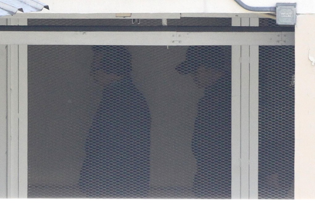 Thomas Kwok Ping-kwong (left) in jail. Photo: Edward Wong