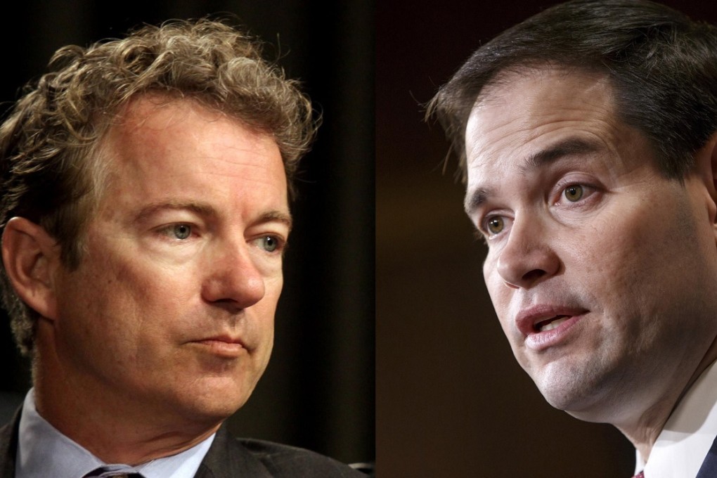 Rand Paul (left) and Marco Rubio clash over Cuba policy.