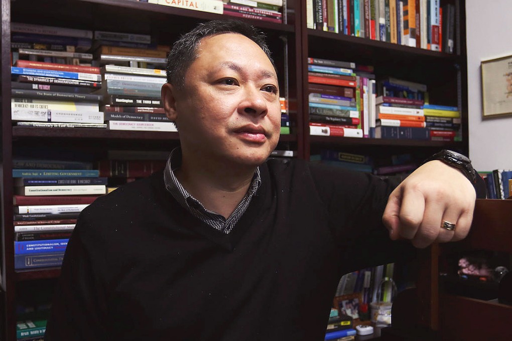 Occupy co-founder Benny Tai says he now realises he is not good at fighting in the streets and sometimes felt he did not fit in at protest sites. He says he will focus on contributing ideas. Photo: Jonathan Wong