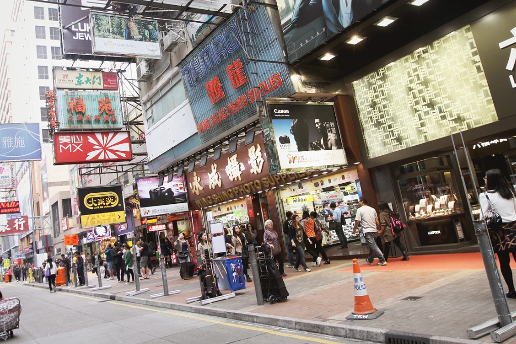 A general view of Sai Yeung Choi Street South in Mong Kok. Photo: David Wong