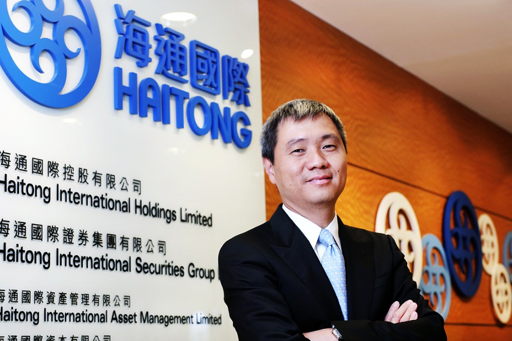 Lin Yong, Chief Executive Officer of Haitong International Securities. Haitong will sell about HK$29.94b of new H shares in a private placement to seven investors. Photo: Paul Yeung