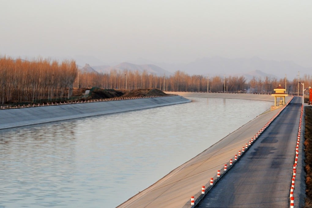 The main canal of the South-North Water Transfer Project in Baoding, Hebei. Photo: Xinhua