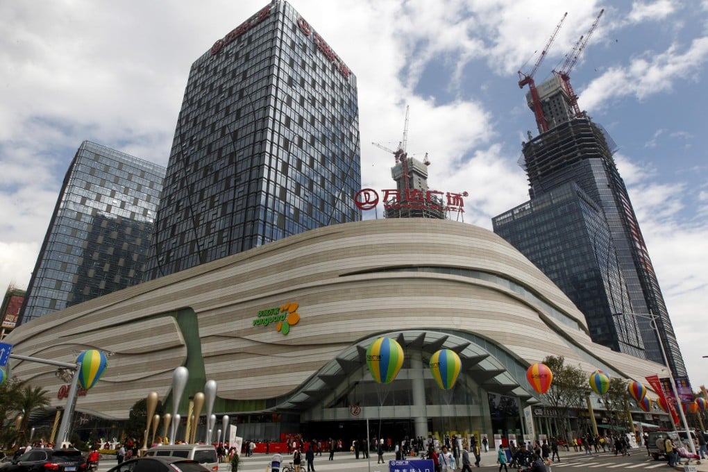 Wanda Plaza in Kunming city, Yunnan province, is one of Dalian Wanda's projects affected by mainland slowdown. Photo: Imaginechina
