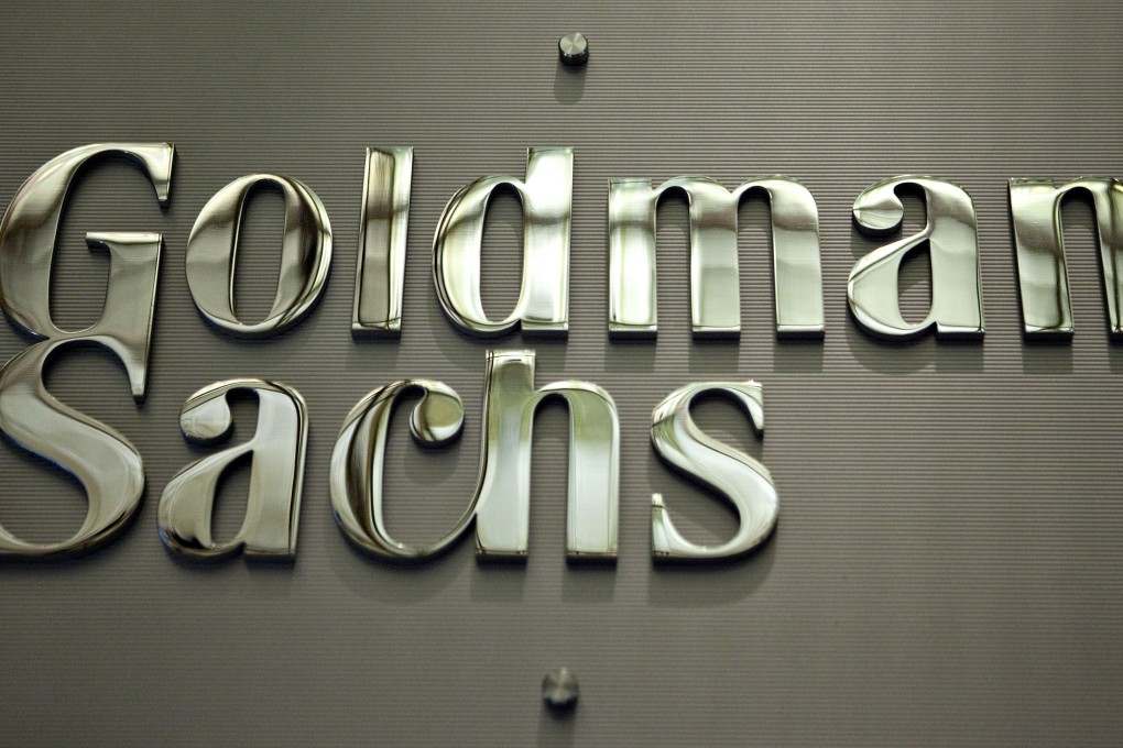 A Goldman Sachs Group Inc. logo hangs on the floor of the New York Stock Exchange in New York, U.S., on Wednesday, May 19, 2010. Photo: Bloomberg
